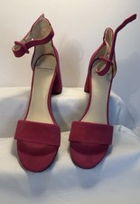 Women’s Vagabond Block Heeled Suede Pink Strapped Elegant Shoes Size UK 6