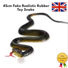 45cm Real Rubber Toy Fake Snake Safari Garden Prop Joke Prank Halloween Gift