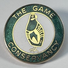 Vintage Game Conservancy Enamel Pin Badge Hunting Game Keepers WAGBI Wildfowlers