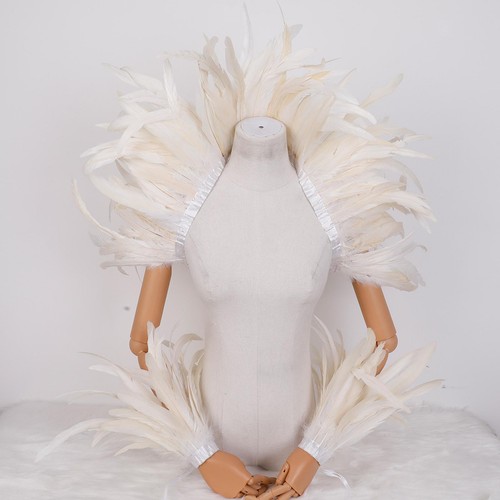 Feather shawl costume with - with, 2