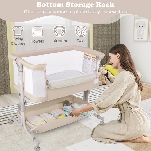 Bedside crib for newborn - bedside, with