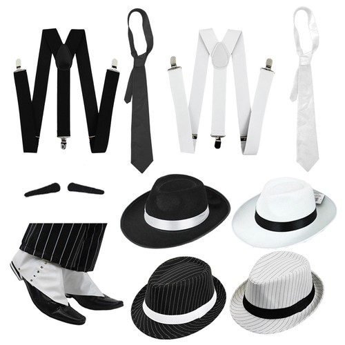 Gangster set fancy dress - gangster,