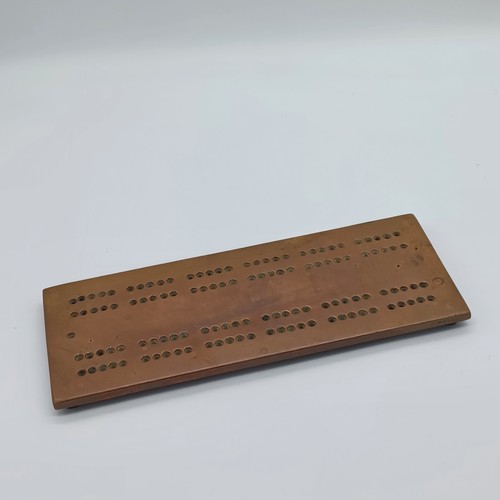 Antique solid copper cribbage - solid,