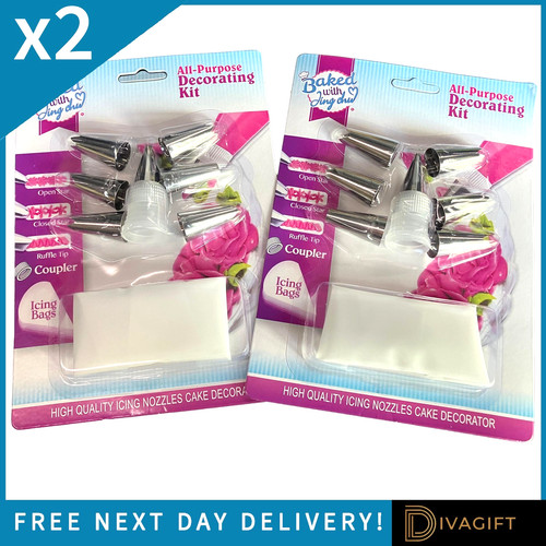 12pc set icing piping cream - 12pc,