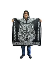 2XL MEXICAN PONCHO WITH HOOD 