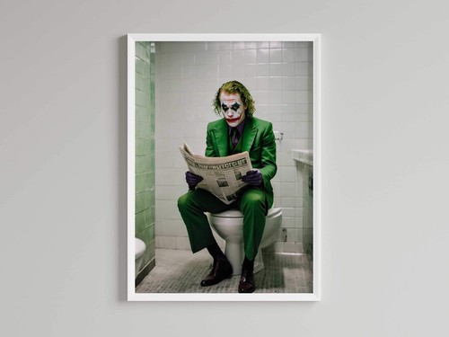 Superhero comic print joker - print,