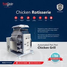 Chicken Rotisserie Grill  Automatic Charcoal Piri Piri Grill Rotating Chargrill