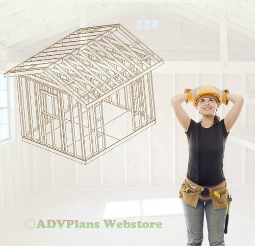 10x12 gable backyard - backyard, shed