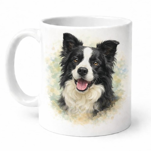 Border collie mug - border,