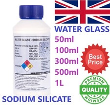 Water Glass Sodium Silicate 40% I R-145 liquid glass | 50ml to 1L - Free P&P