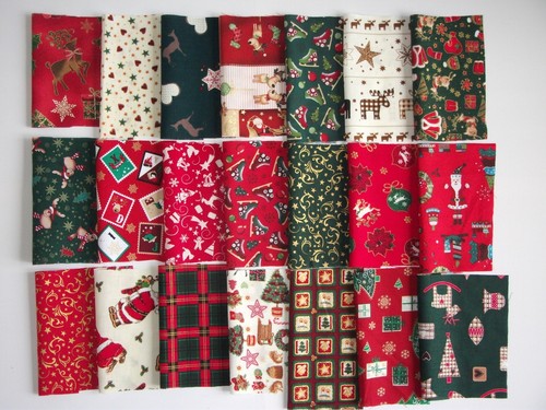 Christmas fabric patchwork - christmas,
