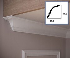Coving Cornice Light Weight Strong Polymer Moulding Linear Quality CC44 Kovex
