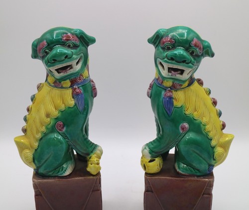 Mid century foo dog statue - century,