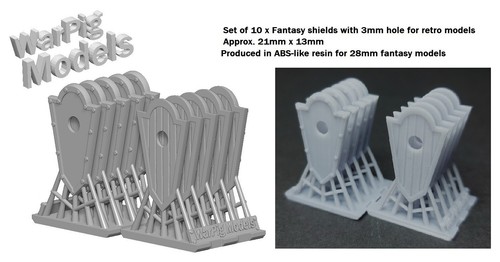Tall shields with - with, 28mm