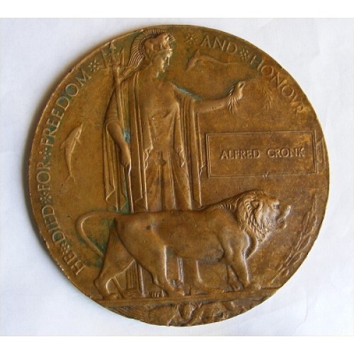 Ww1 death penny plaque - ww1,
