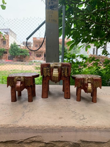 Wooden hand carved elephant - carved,
