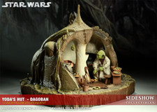 Star Wars Sideshow 1/6 Scale Yoda's Hut Dagobah Set - Hot Toys  - Loose/Mint