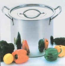 DEEP STAINLESS STEEL STOCK SOUPPOT STOCKPOT CATERING BOILING CASSEROLE 11L