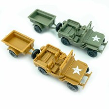 1/72 WW2 Willys Jeep Assemble Model Military Vehicle Toy Car Collections Decor