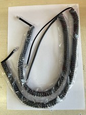 2  x Telephone Handset Curly Cord Cable for Polycom VVX410 VVX400 VVX300 VVX500
