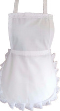  GIRLS WHITE FULL APRON