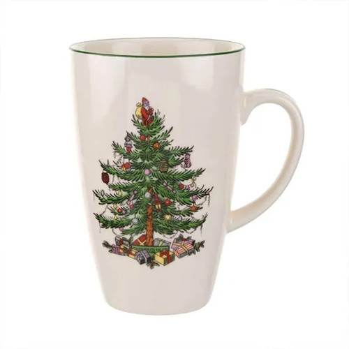 Spode christmas tree latte - latte, mug