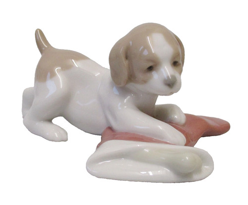 Lladro nao figure puppy dog - figure,