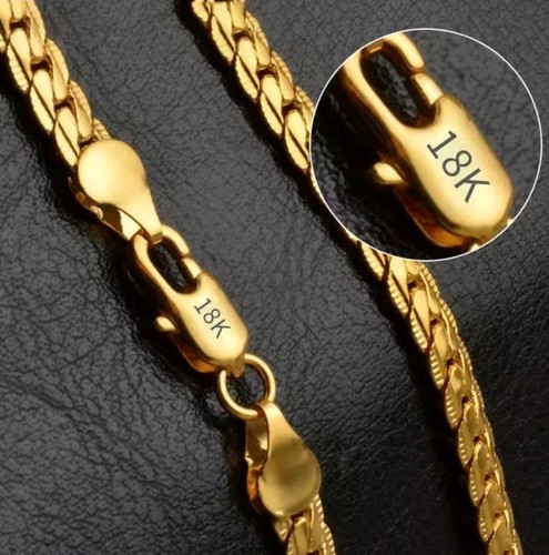 Mens solid 18k gold filled