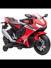 HOMCOM Honda Licensed 6V Kids Red Electric Motorbike Ride On Car for 3-5 Years