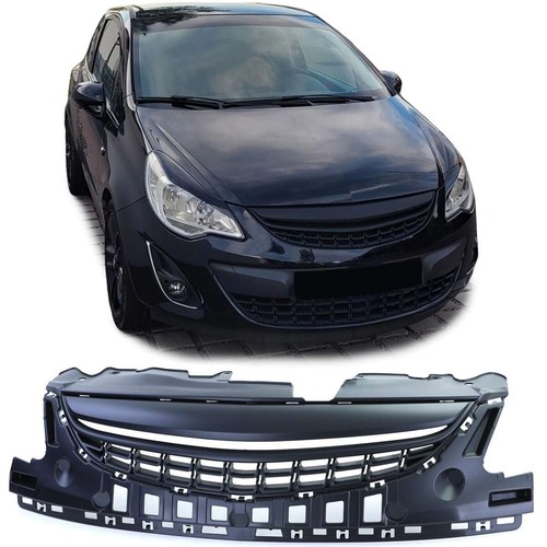 Black debadged front grill for - black,