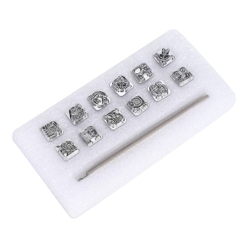 Leather embossing kit - leather, zinc