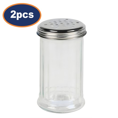 Glass salt pepper shaker with - salt/pepper,