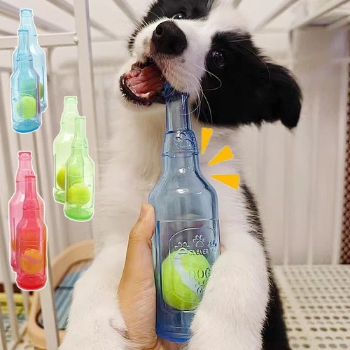 Pet rubber bottle toy with - rubber,