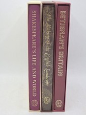 3 Folio Society  - Shakespeare - Betjeman GOOD LIBRARY SELECTION Bundle vgc