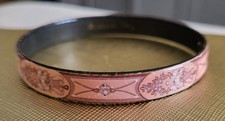 Vintage Michaela Frey small Pink Enamelled Bracelet Bangle