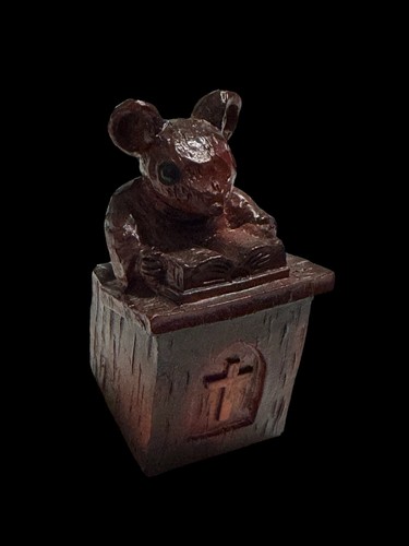Church mouse vicar pulpit - church,