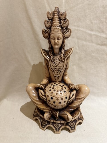 Vintage carved resin eastern - carved,