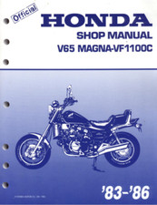 OEM Service Shop Manual 1983-1986 Honda V65 VF1100C VF1100 Magna 1100 COMB BOUND