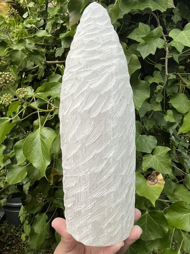 Selenite crystal snow cone - snow,
