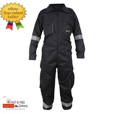 Black Work Wear Men's Overalls