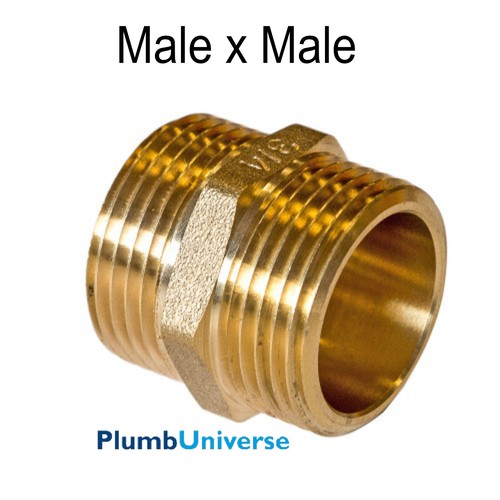 Hexagon nipple male 1 - hexagon,