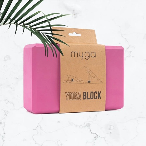 Myga foam yoga block plum - myga,