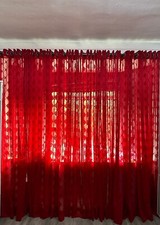 Pair Of Red Lace Vintage