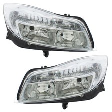 Headlights Vauxhall Insignia 2008-2014 Chrome Inner Headlamps Pair Left & Right