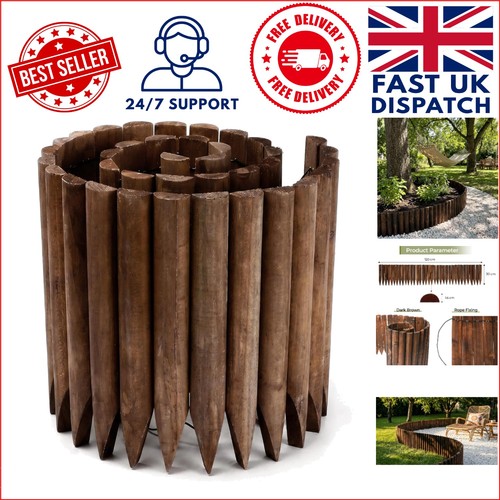 Elegant 120cm wooden fence - elegant,