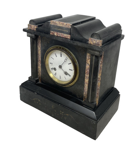 Antique marble slate mantel - marble,