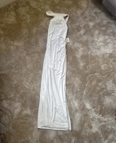 Zara white open back - zara, halter