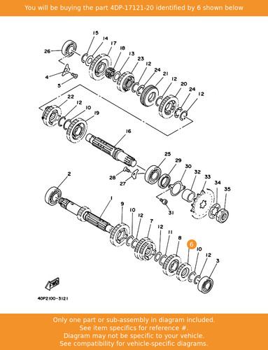 Yamaha gear 2nd pinion - yamaha,