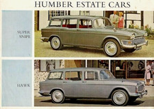 Humber Hawk IV & Super Snipe V Estate 1965-1967 UK Market Foldout Sales Brochure
