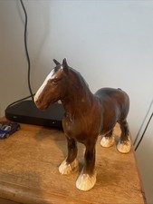 Beswick Pottery Shire Horse Brown Gloss 8 Inch Tall Model 818